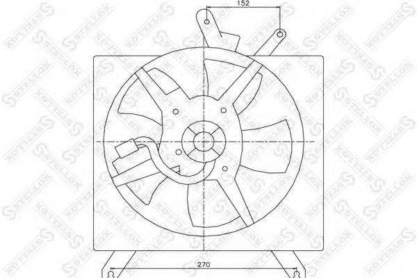 STELLOX 2999347SX Вентилятор, охолодження двигуна