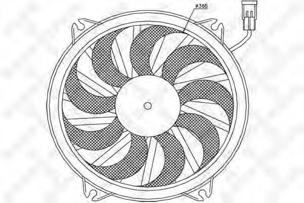 STELLOX 2999370SX Вентилятор, охолодження двигуна