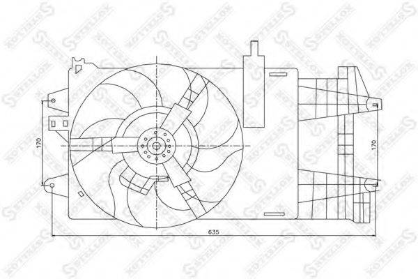STELLOX 2999373SX Вентилятор, охолодження двигуна