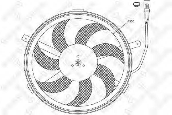 STELLOX 2999395SX Вентилятор, охолодження двигуна