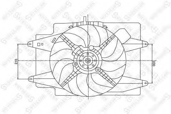 STELLOX 2999396SX Вентилятор, охолодження двигуна