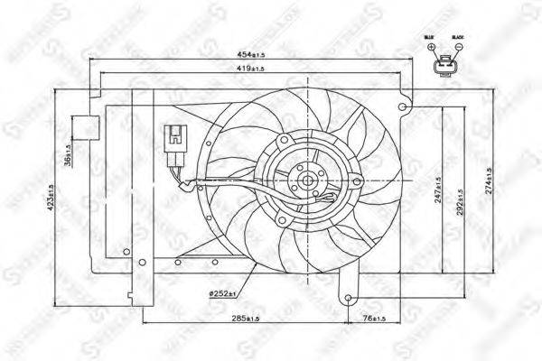 STELLOX 2999411SX Вентилятор, охолодження двигуна