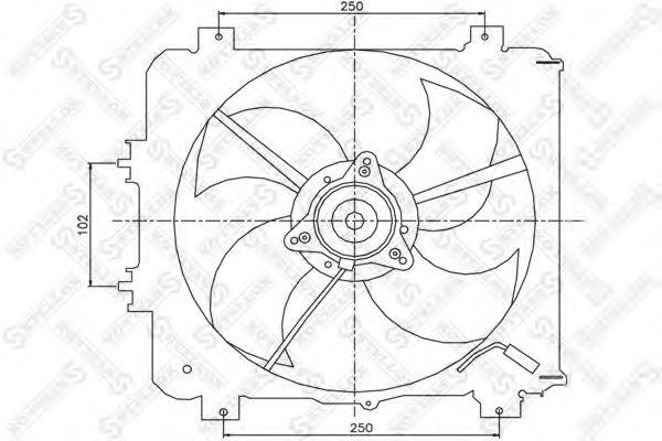 STELLOX 2999422SX Вентилятор, охолодження двигуна