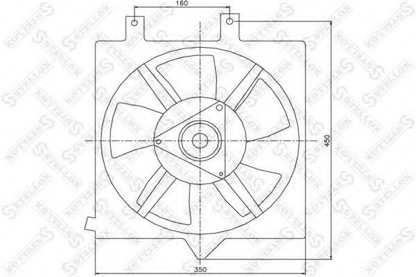 STELLOX 2999423SX Вентилятор, охолодження двигуна