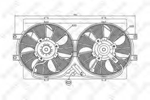 STELLOX 2999429SX Вентилятор, охолодження двигуна