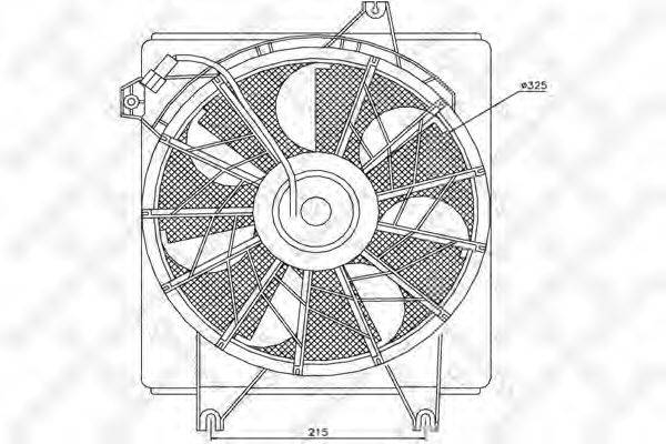 STELLOX 2999450SX Вентилятор, охолодження двигуна