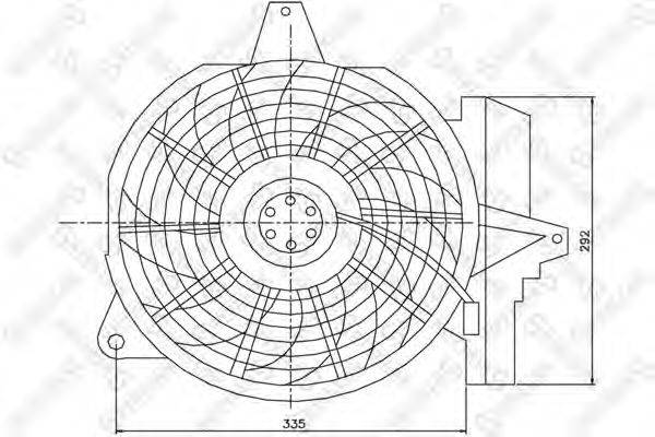STELLOX 2999466SX Вентилятор, охолодження двигуна