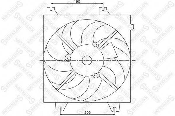 STELLOX 2999467SX Вентилятор, охолодження двигуна