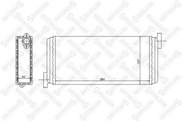 STELLOX 1035049SX Теплообмінник, опалення салону