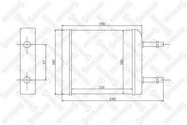 STELLOX 1035050SX Теплообмінник, опалення салону