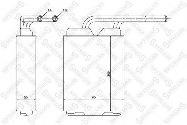 STELLOX 1035060SX Теплообмінник, опалення салону