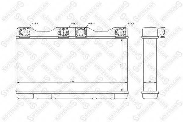 STELLOX 1035068SX Теплообмінник, опалення салону