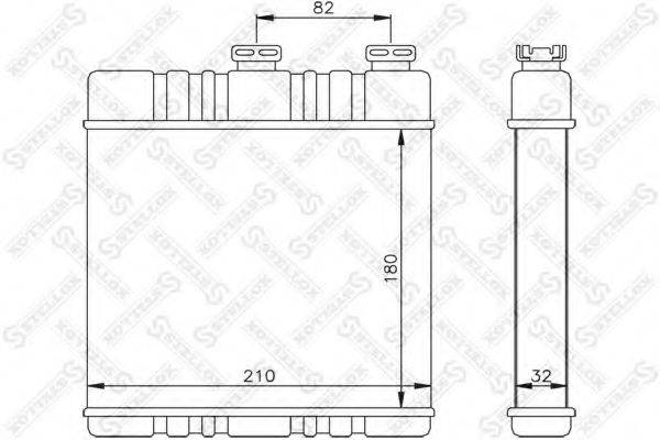 STELLOX 1035071SX Теплообмінник, опалення салону