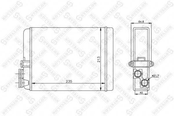 STELLOX 1035087SX Теплообмінник, опалення салону