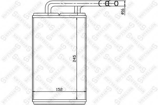 STELLOX 1035111SX Теплообмінник, опалення салону