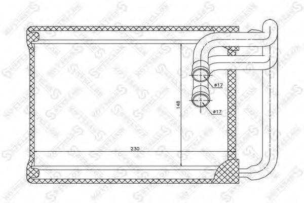 STELLOX 1035130SX Теплообмінник, опалення салону