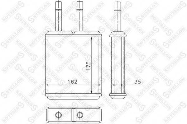 STELLOX 1035169SX Теплообмінник, опалення салону