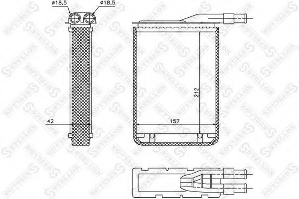 STELLOX 1035176SX Теплообмінник, опалення салону