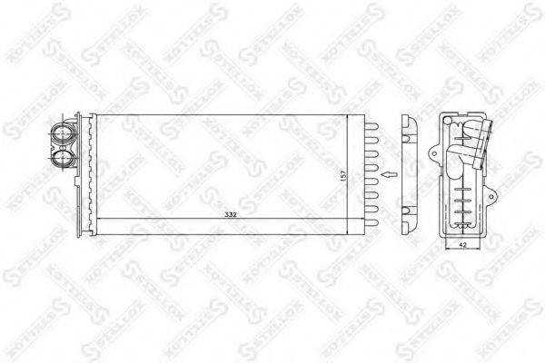 STELLOX 1035177SX Теплообмінник, опалення салону