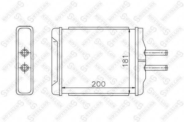 STELLOX 1035183SX Теплообмінник, опалення салону