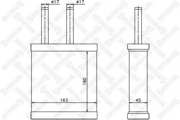 STELLOX 1035189SX Теплообмінник, опалення салону