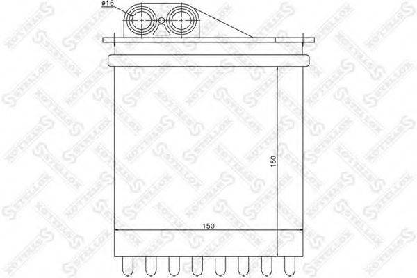 STELLOX 1035202SX Теплообмінник, опалення салону