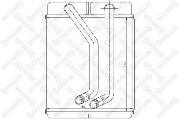 STELLOX 1035224SX Теплообмінник, опалення салону