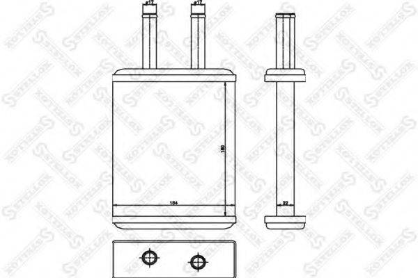 STELLOX 1035226SX Теплообмінник, опалення салону