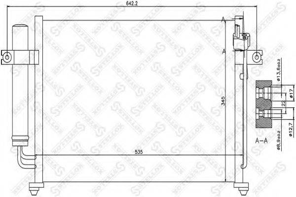 STELLOX 1045027SX Конденсатор, кондиціонер