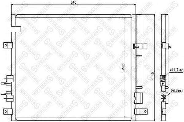 STELLOX 1045070SX Конденсатор, кондиціонер