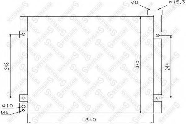 STELLOX 1045095SX Конденсатор, кондиціонер