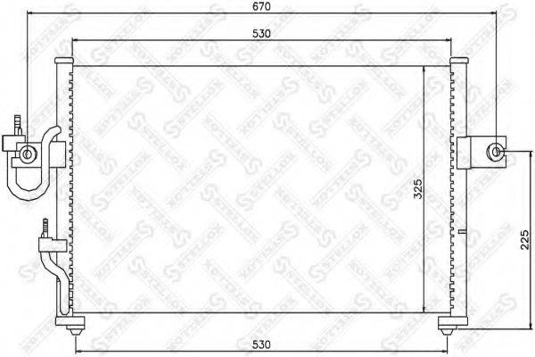 STELLOX 1045098SX Конденсатор, кондиціонер