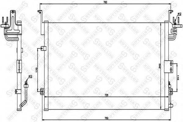 STELLOX 1045109SX Конденсатор, кондиціонер