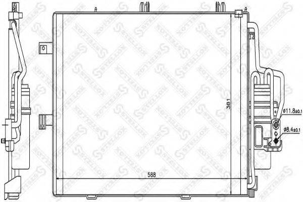 STELLOX 1045142SX Конденсатор, кондиціонер