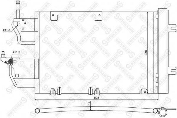 STELLOX 1045173SX Конденсатор, кондиціонер