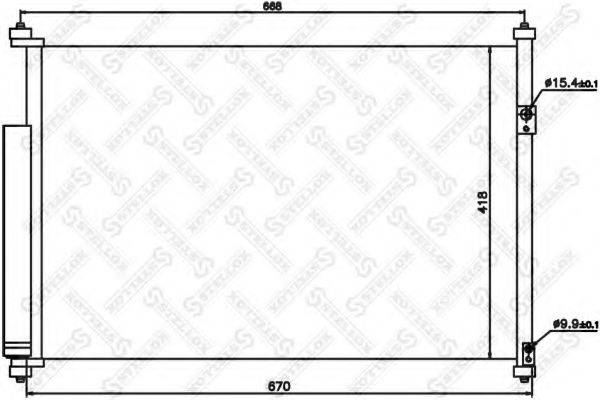 STELLOX 1045176SX Конденсатор, кондиціонер