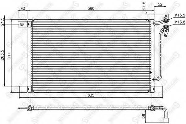 STELLOX 1045184SX Конденсатор, кондиціонер