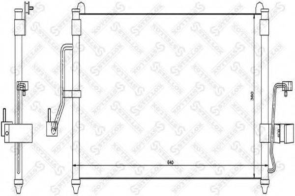 STELLOX 1045335SX Конденсатор, кондиціонер