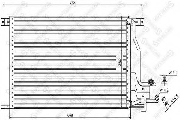 STELLOX 1045336SX Конденсатор, кондиціонер