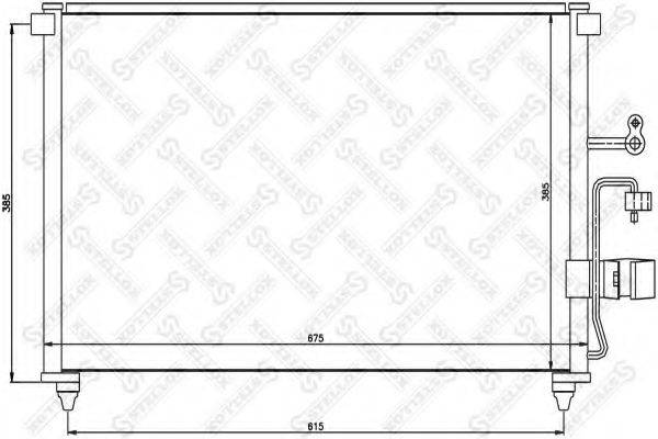 STELLOX 1045337SX Конденсатор, кондиціонер