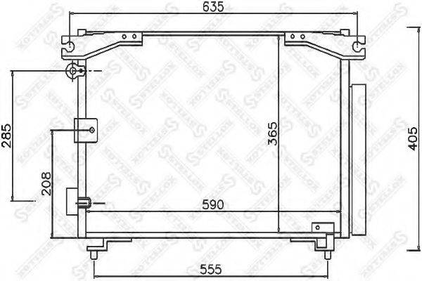 STELLOX 1045349SX Конденсатор, кондиціонер