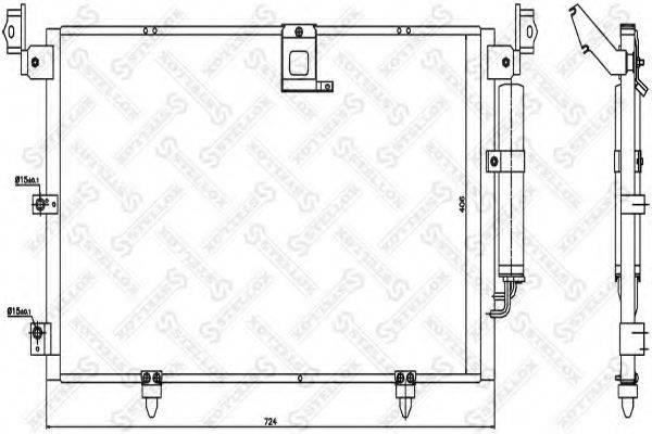 STELLOX 1045355SX Конденсатор, кондиціонер