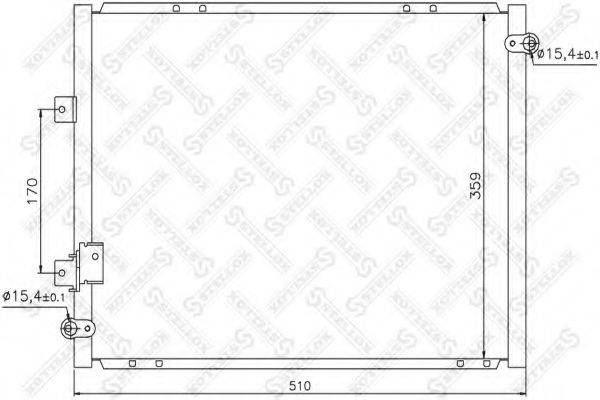 STELLOX 1045368SX Конденсатор, кондиціонер