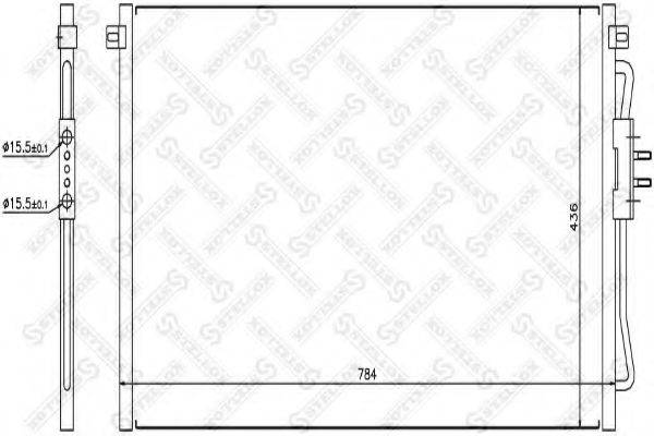 STELLOX 1045375SX Конденсатор, кондиціонер