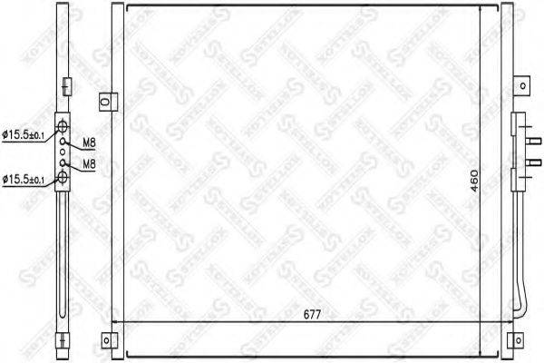 STELLOX 1045377SX Конденсатор, кондиціонер