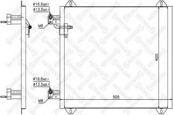 STELLOX 1045396SX Конденсатор, кондиціонер