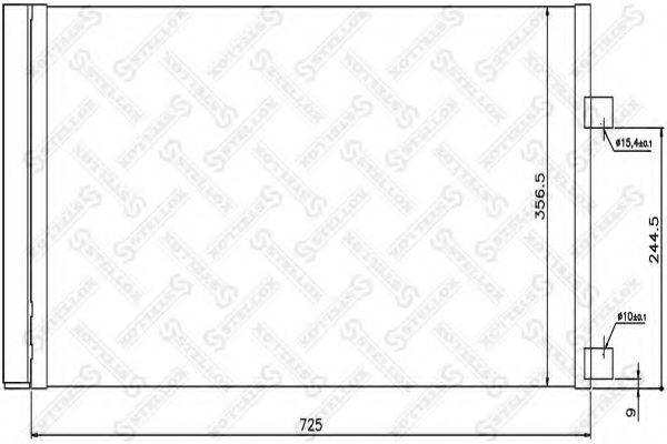 STELLOX 1045400SX Конденсатор, кондиціонер