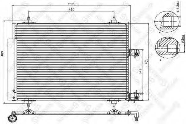 STELLOX 1045409SX Конденсатор, кондиціонер