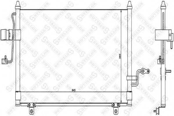 STELLOX 1045413SX Конденсатор, кондиціонер