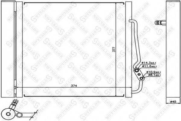 STELLOX 1045460SX Конденсатор, кондиціонер